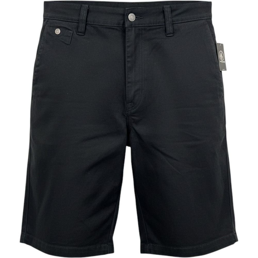 Volcom Mens Frickin Modern Stretch Chino Shorts Black Size 38 A09313S0
